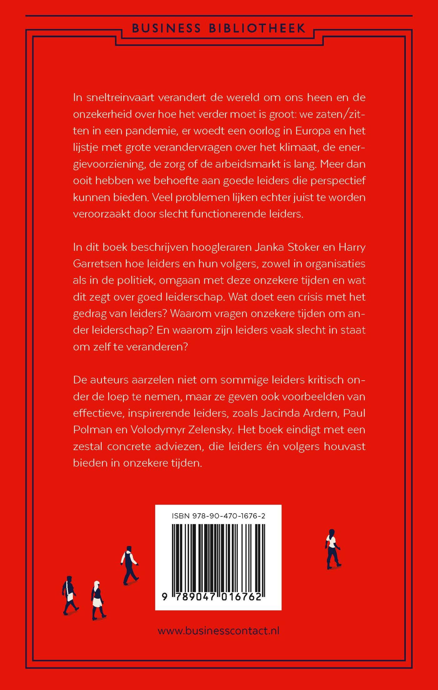 Achterkant van Goede leiders in onzekere tijden