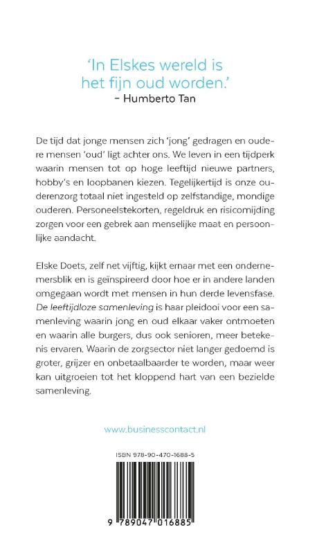 Achterkant van De leeftijdloze samenleving