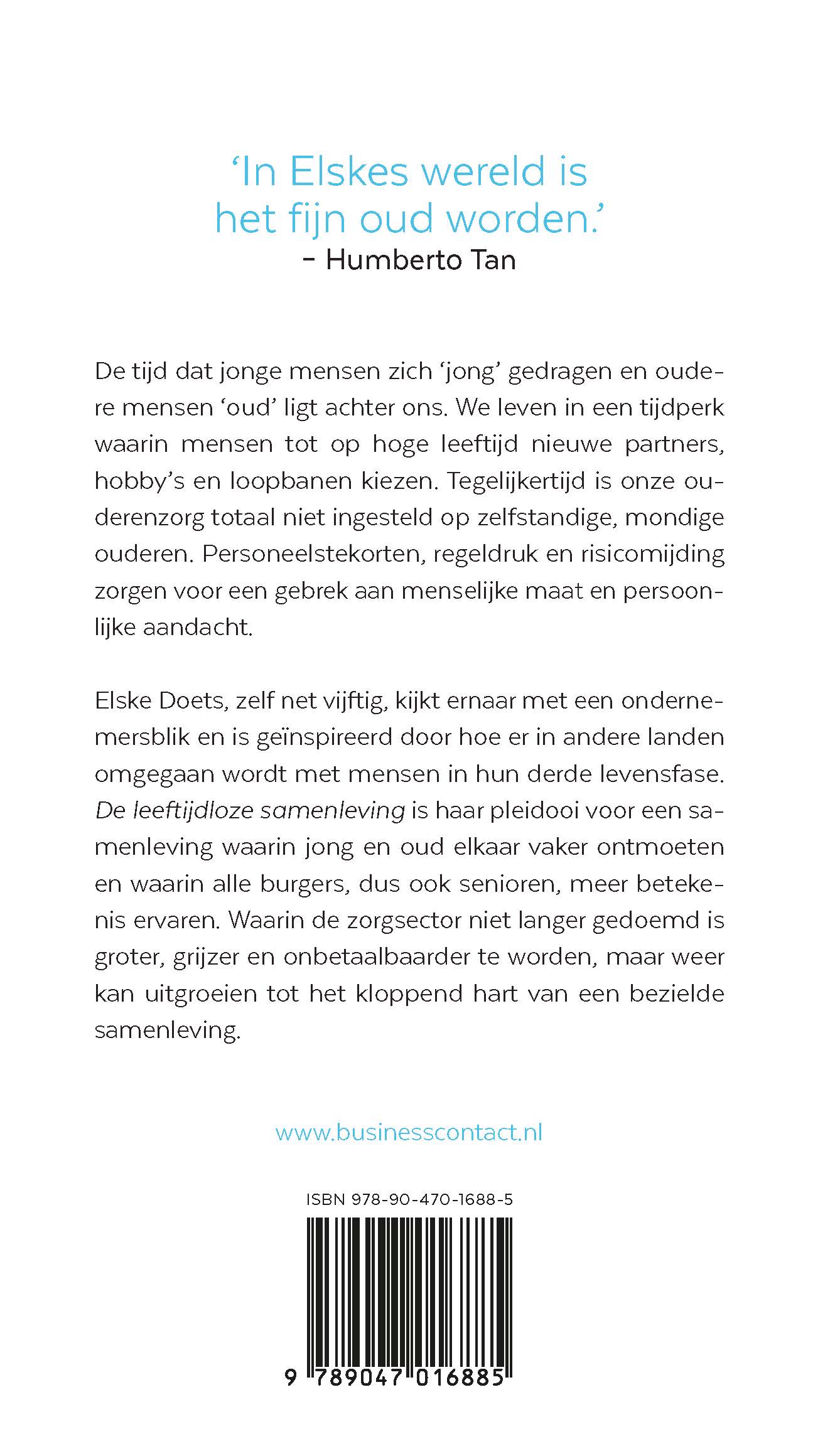Achterkant van De leeftijdloze samenleving