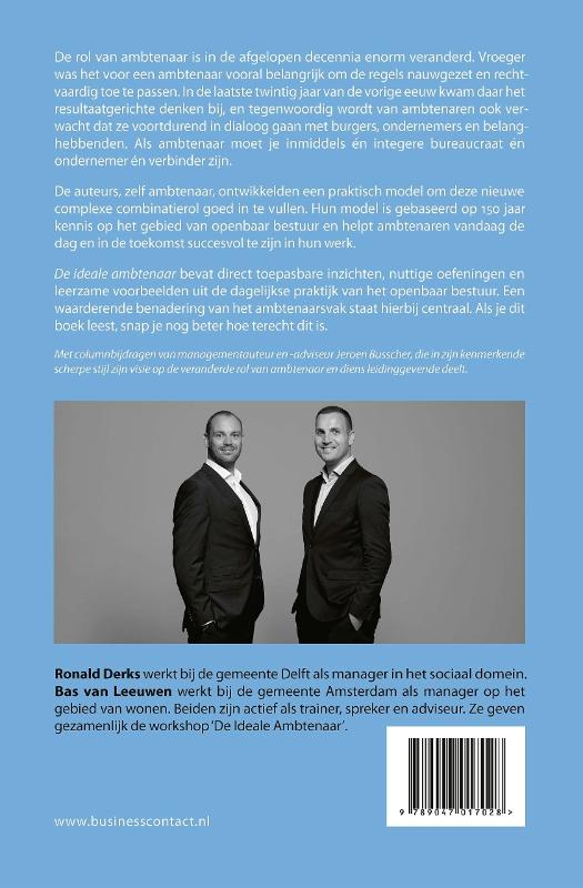 Achterkant van De ideale ambtenaar