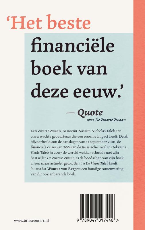 Achterkant van De kleine Taleb