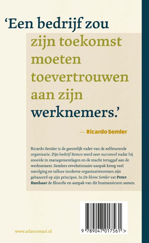 Achterkant van De kleine Semler