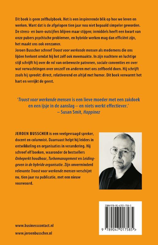 Achterkant van Troost voor werkende mensen
