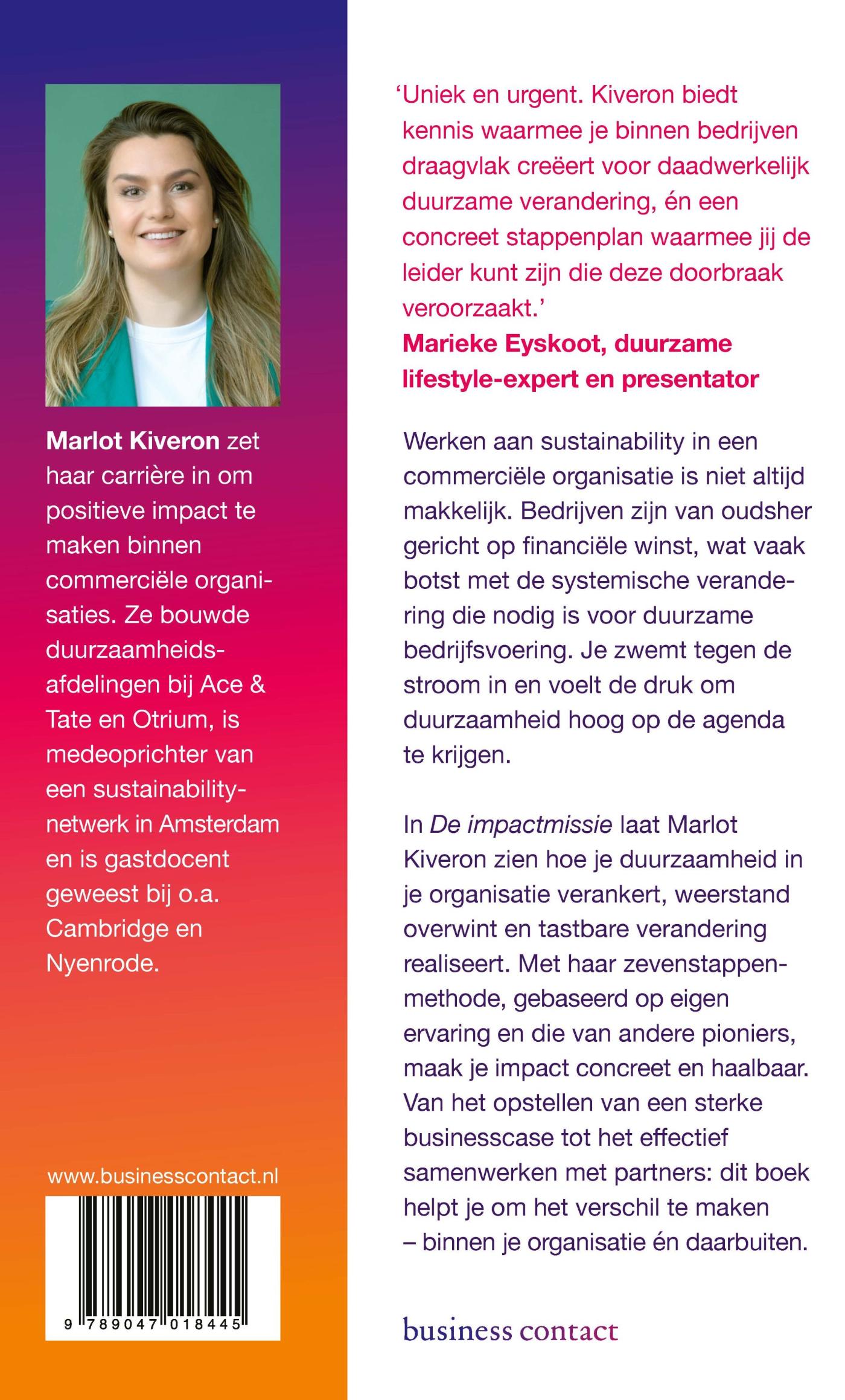 Achterkant van De impactmissie