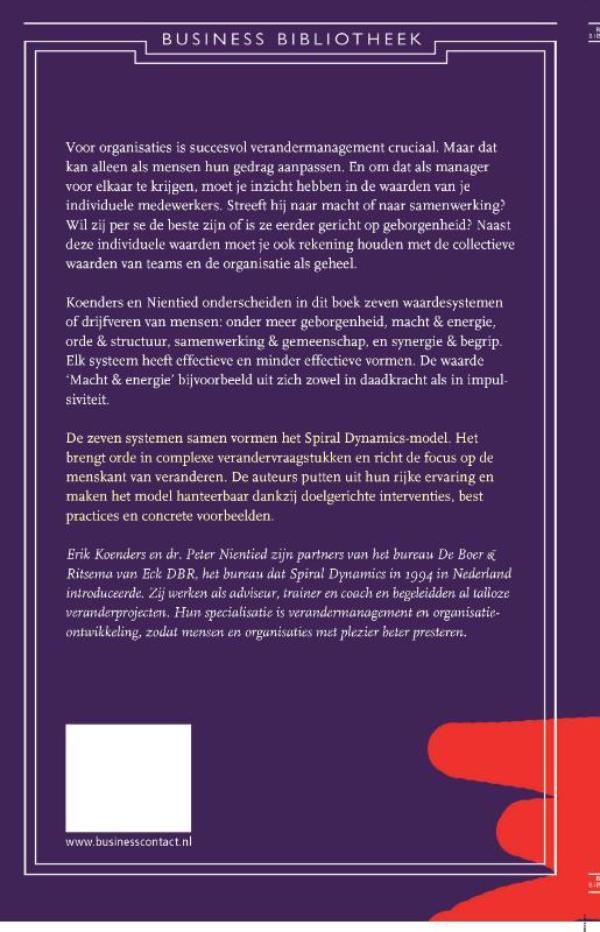 Achterkant van De menskant van veranderen