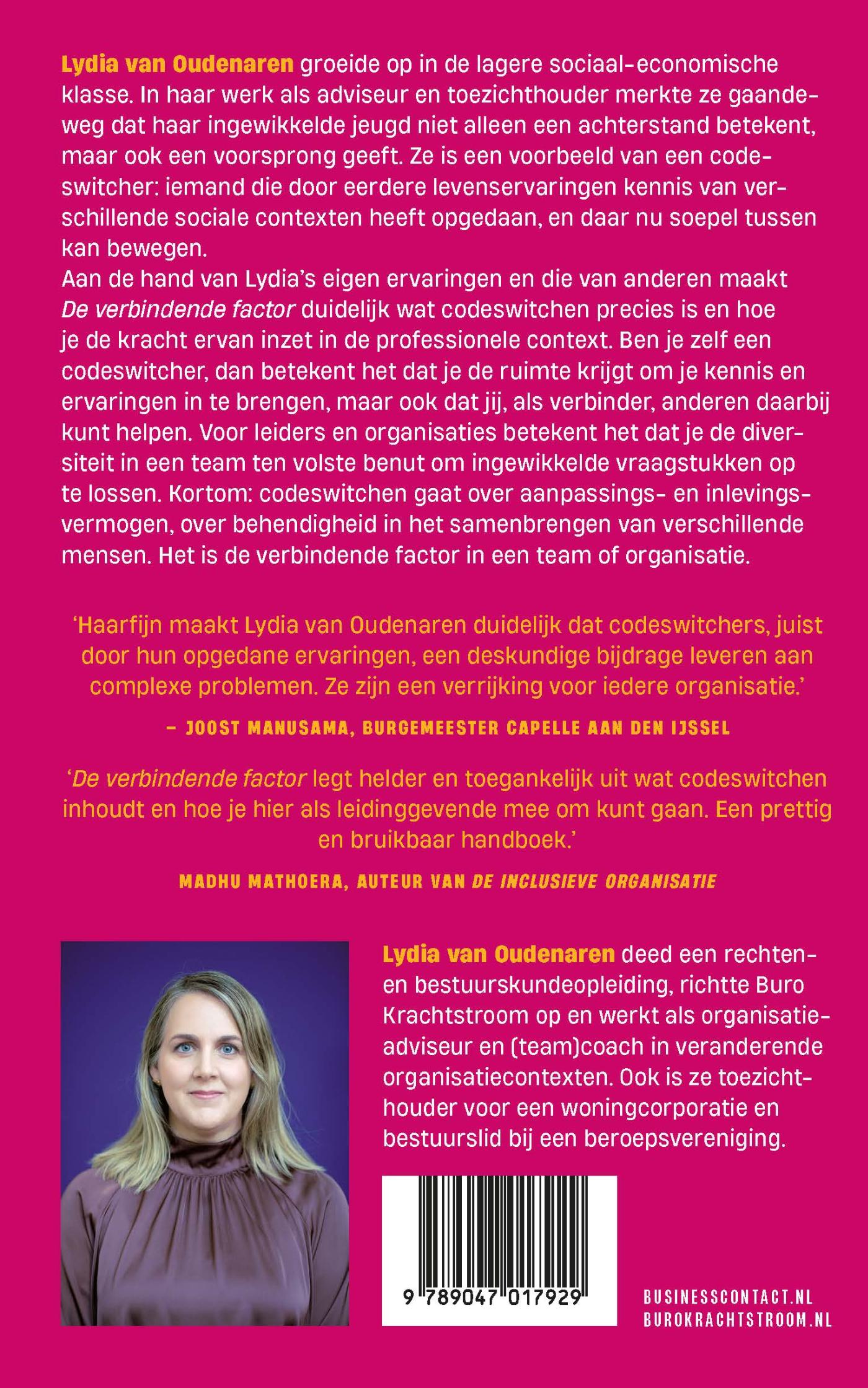 Achterkant van De verbindende factor