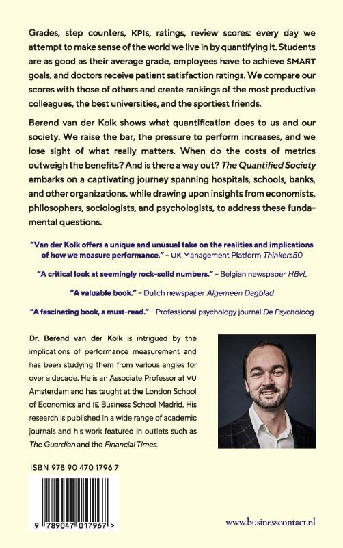 Achterkant van The Quantified Society