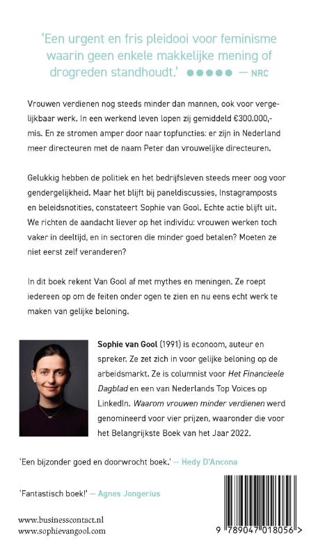 Achterkant van Waarom vrouwen minder verdienen