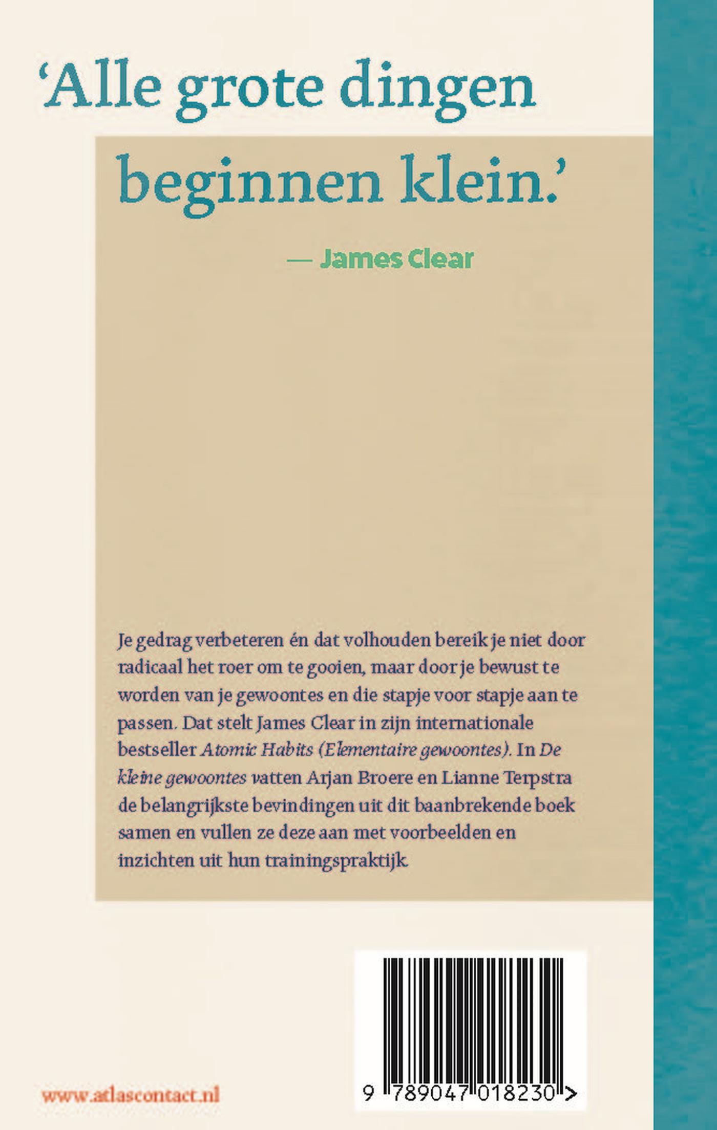 Achterkant van De kleine gewoontes