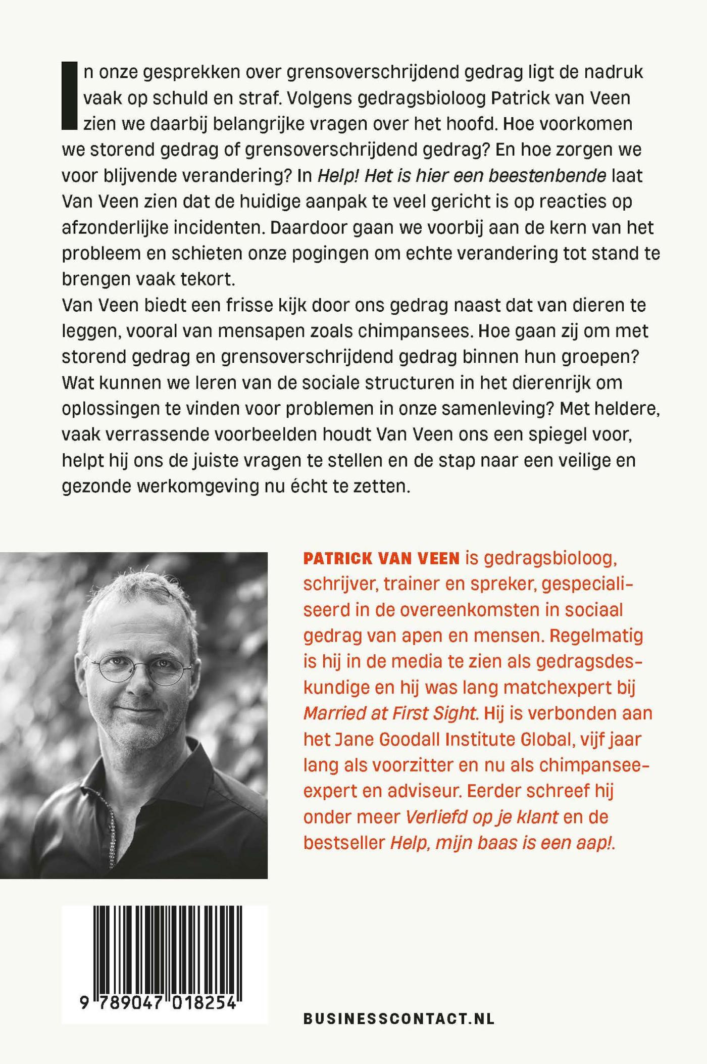 Achterkant van Help! Het is hier een beestenbende