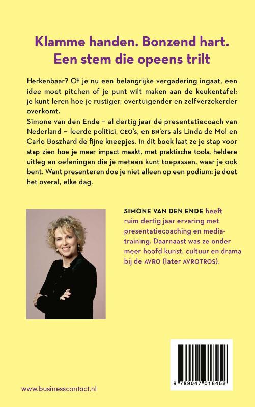 Achterkant van Ook jij kunt presenteren
