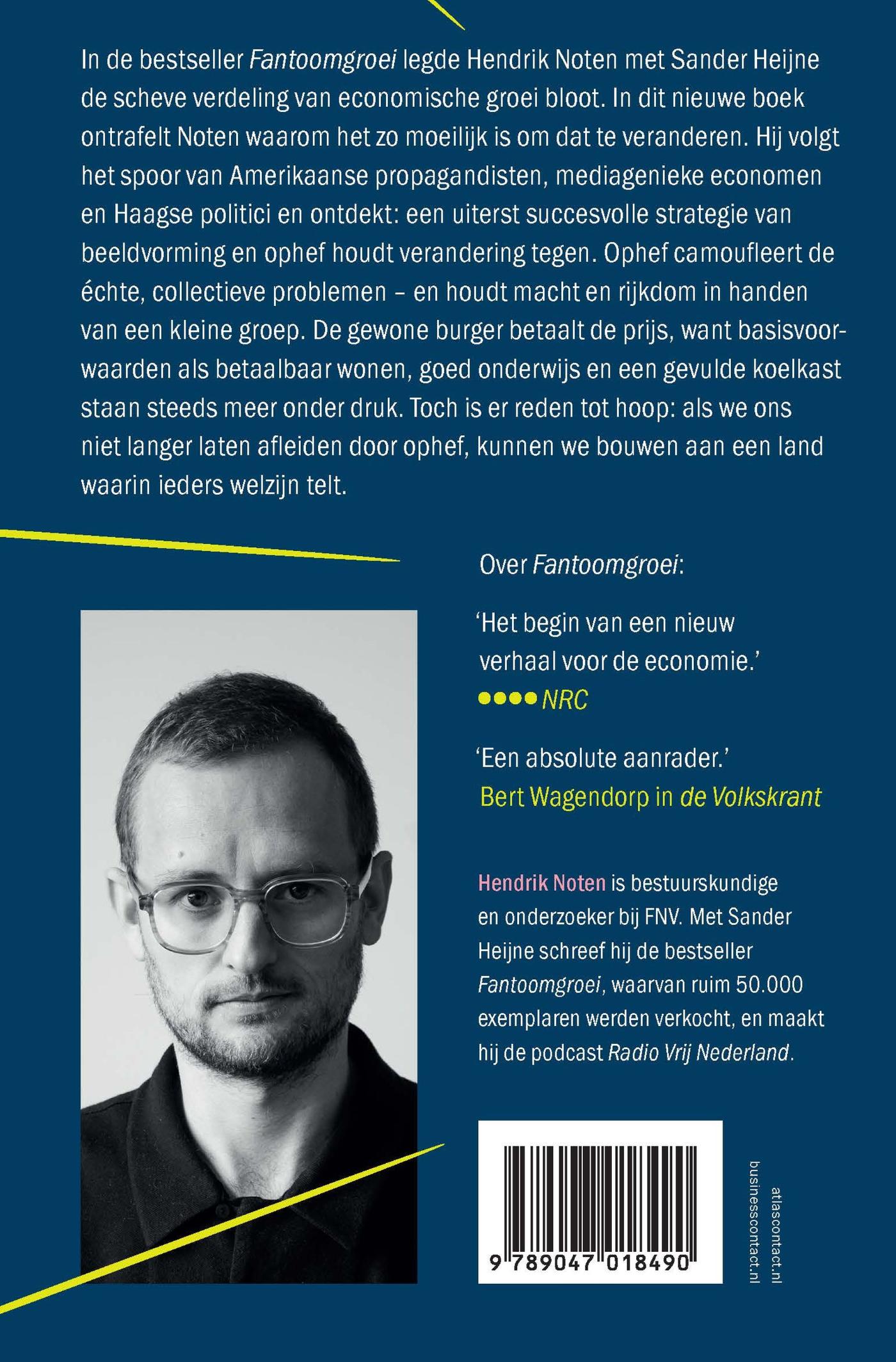 Achterkant van De prijs van ophef