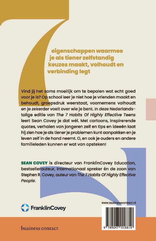 Achterkant van Zeven eigenschappen die jou succesvol maken!