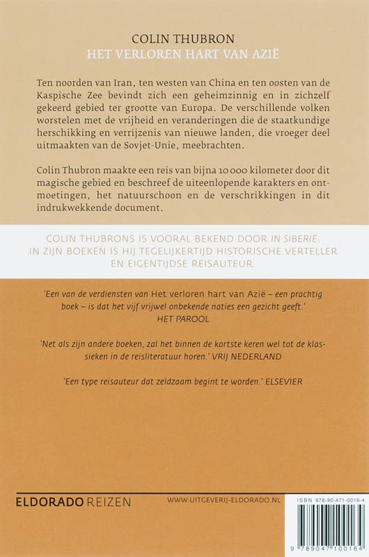 Achterkant van Het verloren hart van Azie