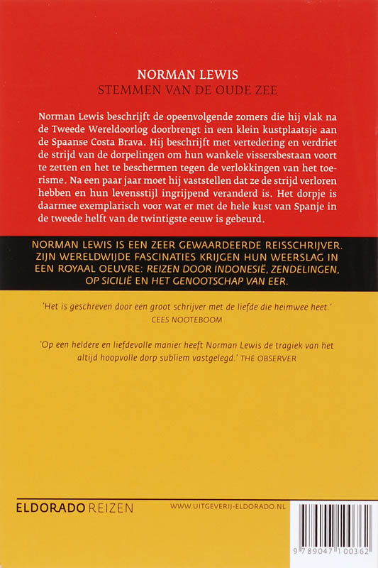 Achterkant van Stemmen van de oude zee