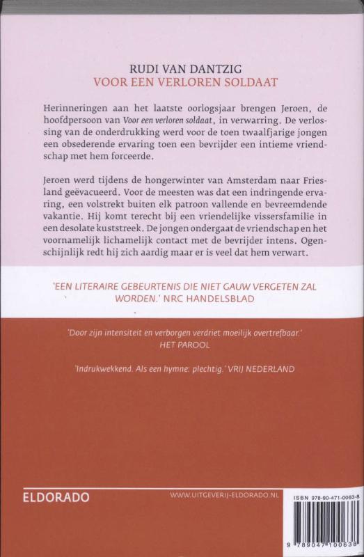 Achterkant van Voor een verloren soldaat