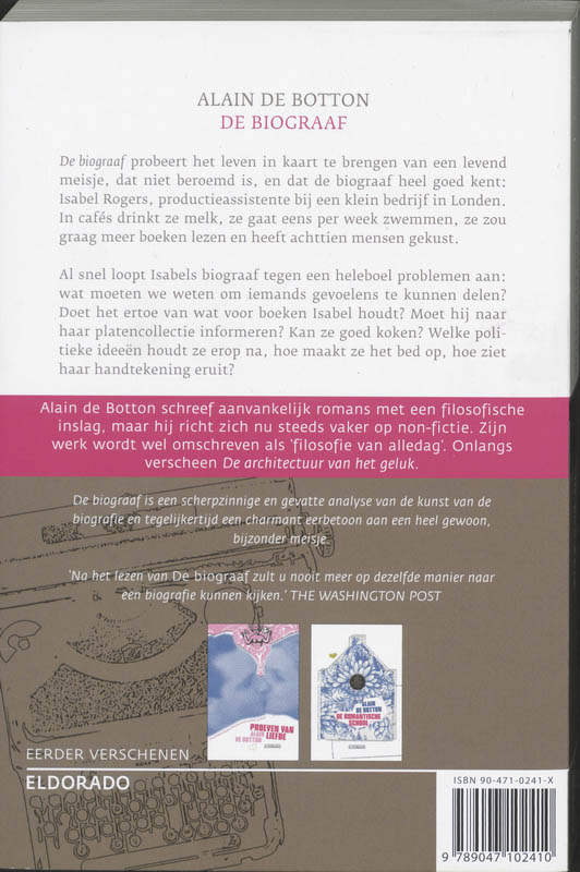 Achterkant van De biograaf