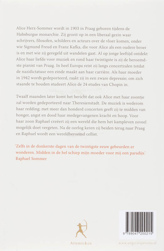 Achterkant van Etudes van troost