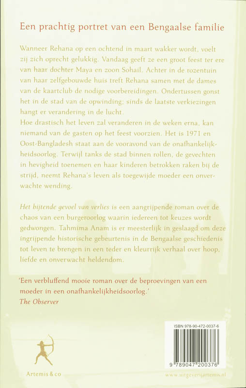 Achterkant van Het bijtende gevoel van verlies