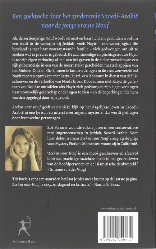 Achterkant van Zoeken naar Nouf