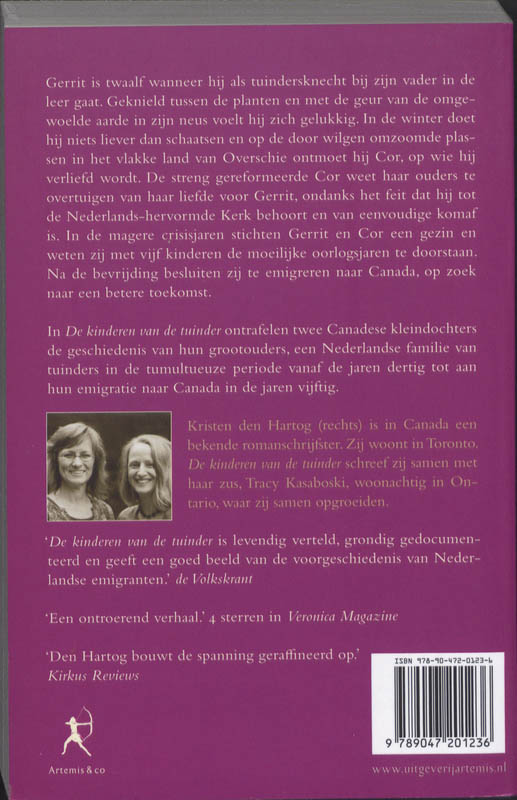 Achterkant van De kinderen van de tuinder