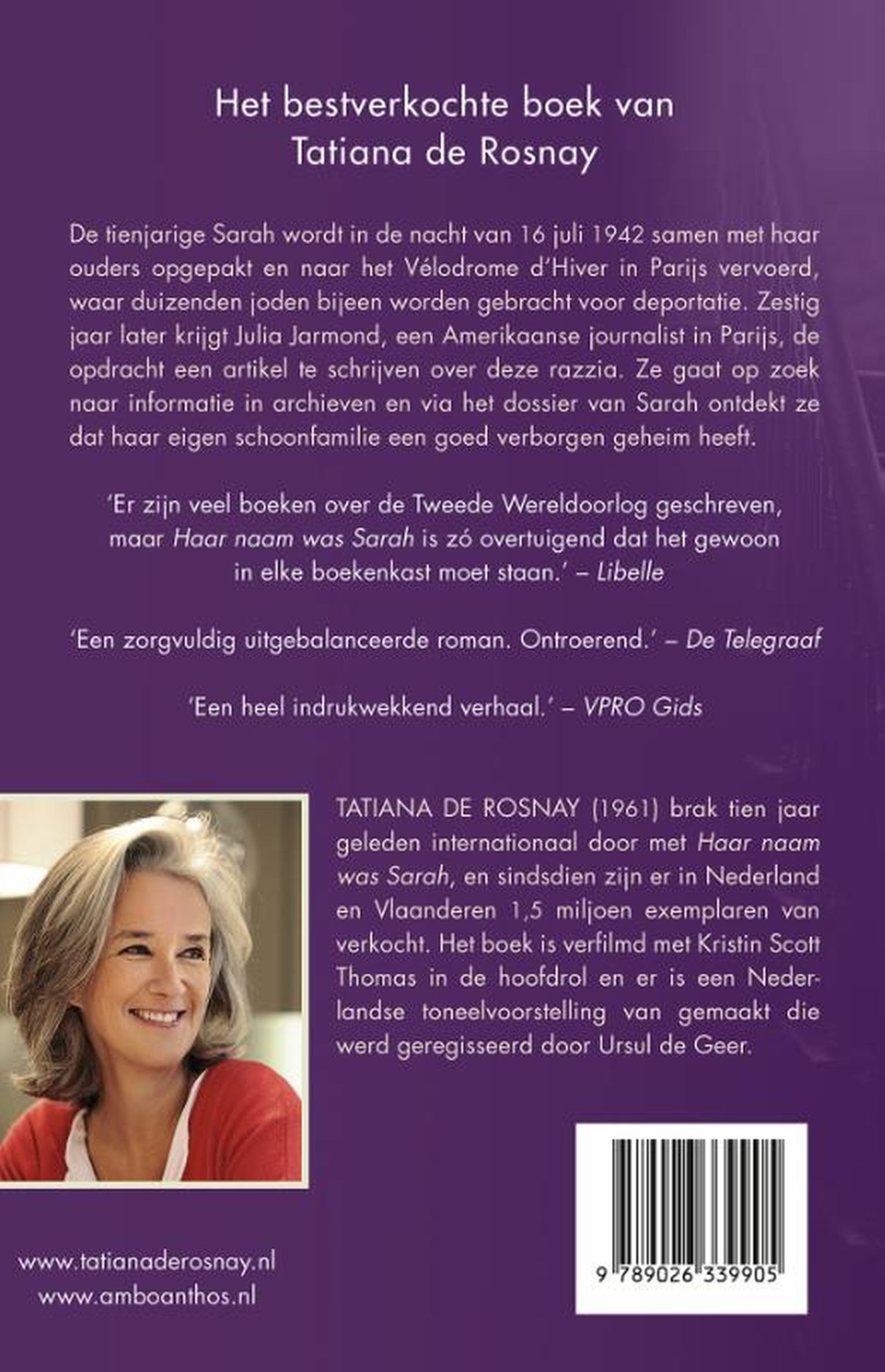 Achterkant van Haar naam was Sarah