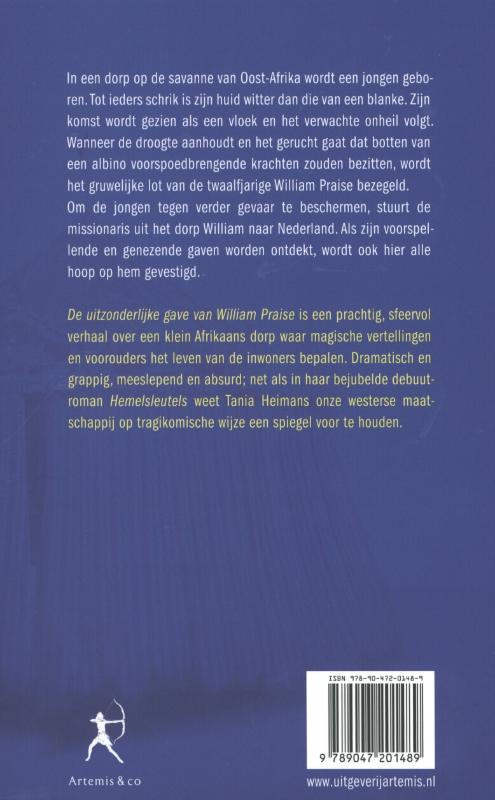 Achterkant van De uitzonderlijke gave van William Praise