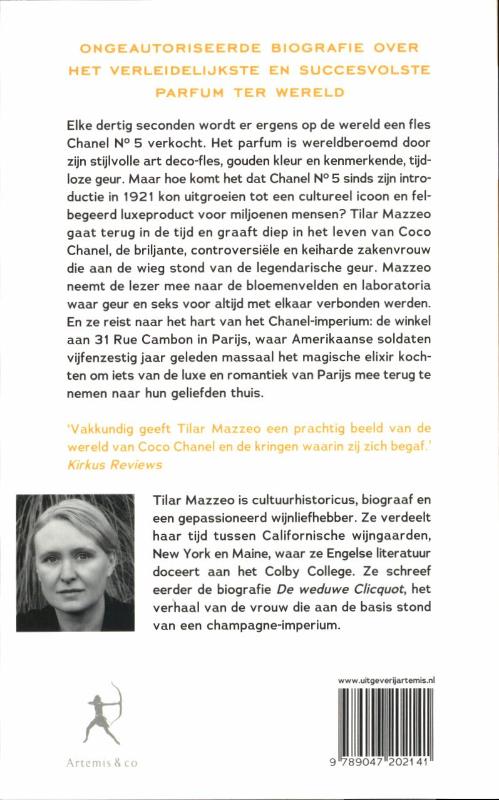 Achterkant van Het geheim van Chanel no 5