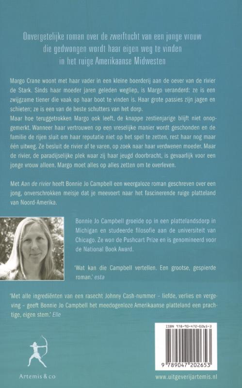 Achterkant van Aan de rivier
