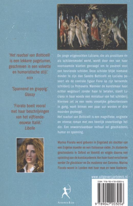 Achterkant van Het raadsel van Botticelli