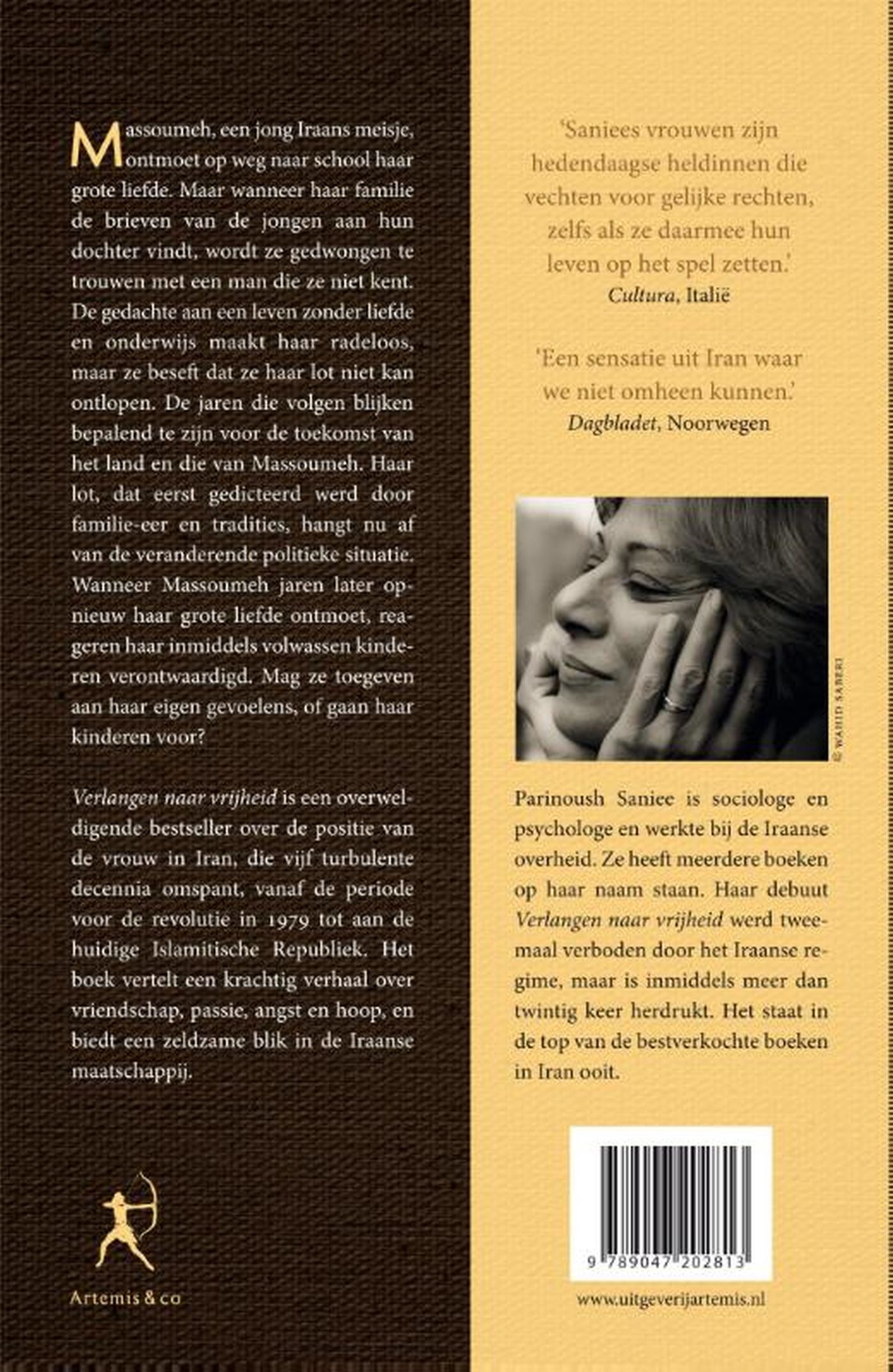 Achterkant van Verlangen naar vrijheid