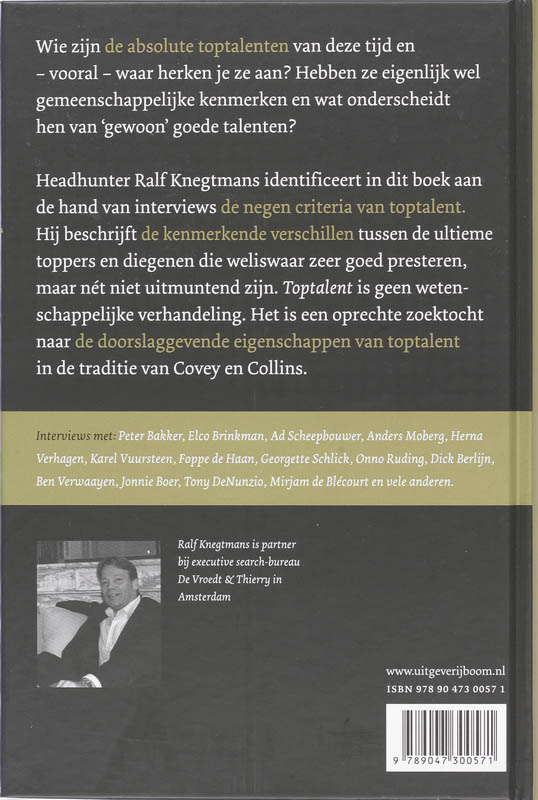 Achterkant van Toptalent