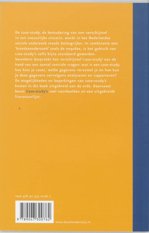 Achterkant van Case-study's wat, wanneer en hoe?