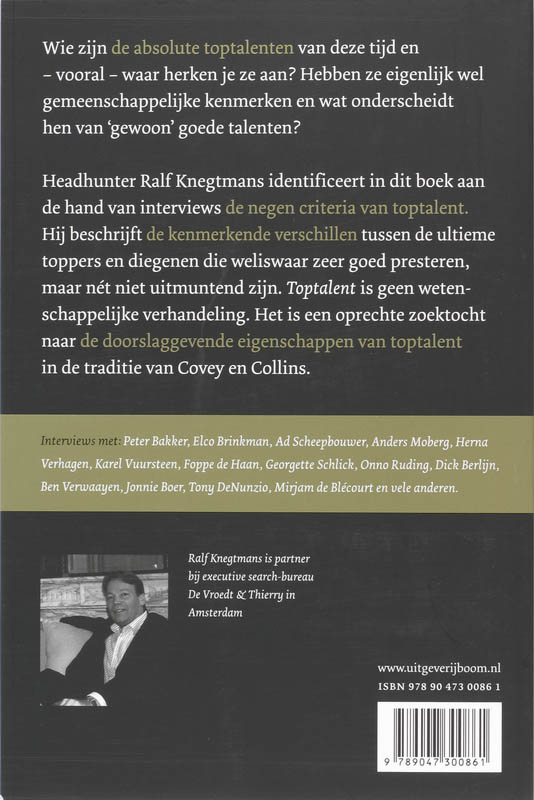 Achterkant van Toptalent
