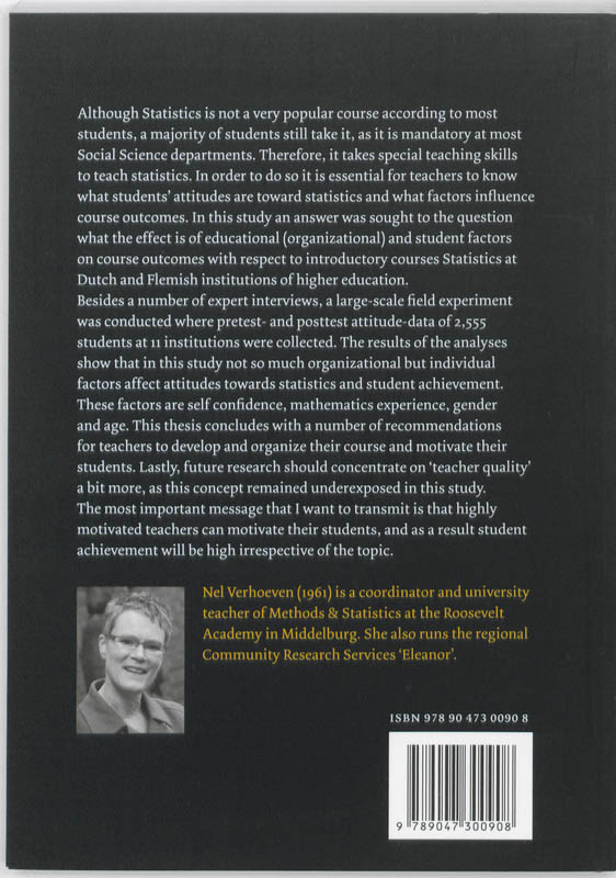 Achterkant van Quality in Statistics Education