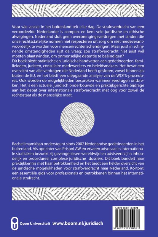 Achterkant van Strafoverdracht op humanitaire gronden