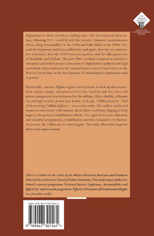 Achterkant van State-Building, Lawmaking, and Criminal Justice in Afghanistan