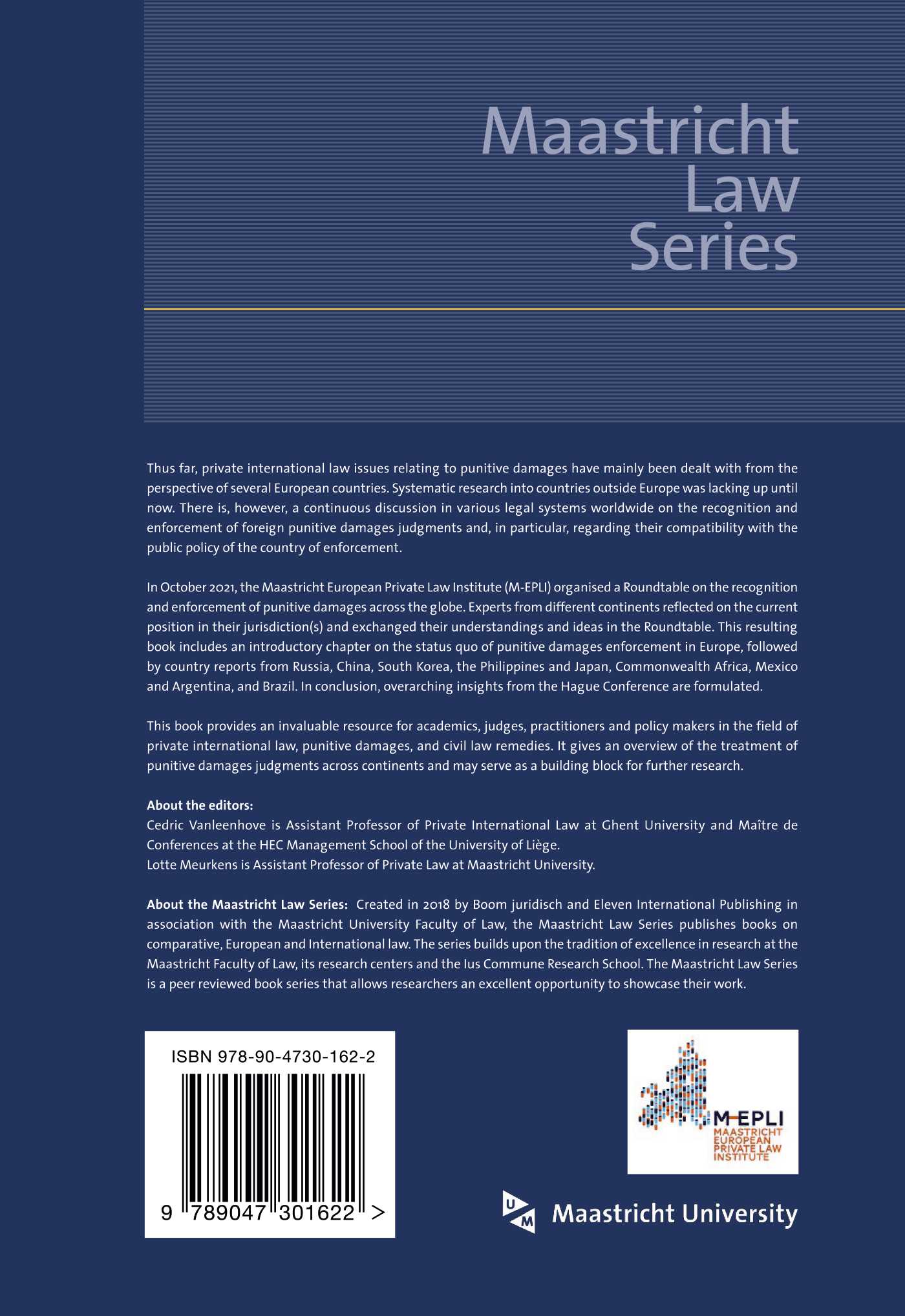 Achterkant van The Recognition and Enforcement of Punitive Damages Judgments Across the Globe