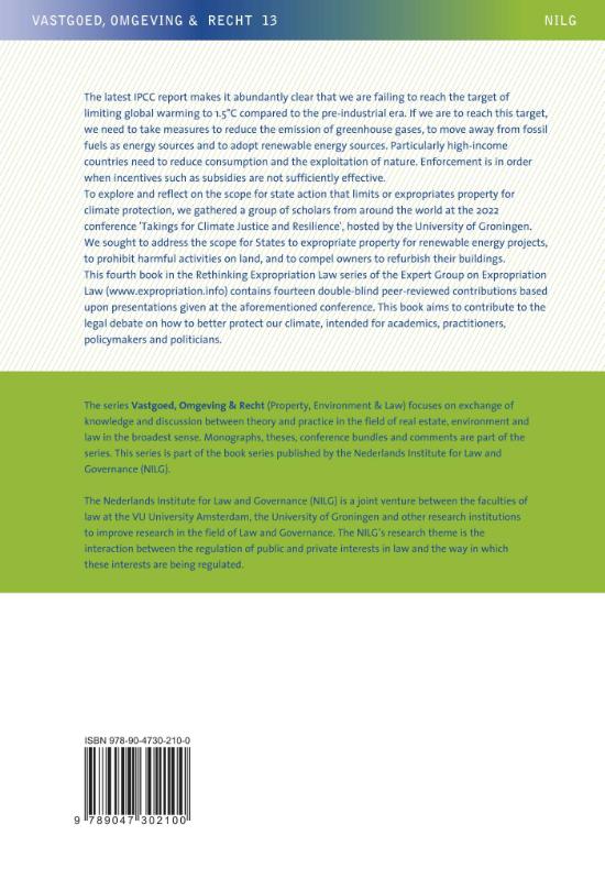 Achterkant van Rethinking Expropriation Law IV
