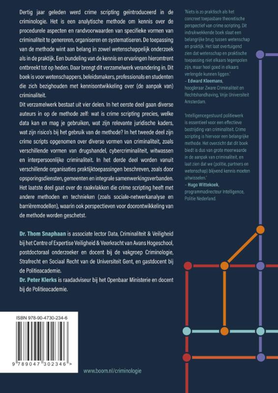 Achterkant van Crime Scripting