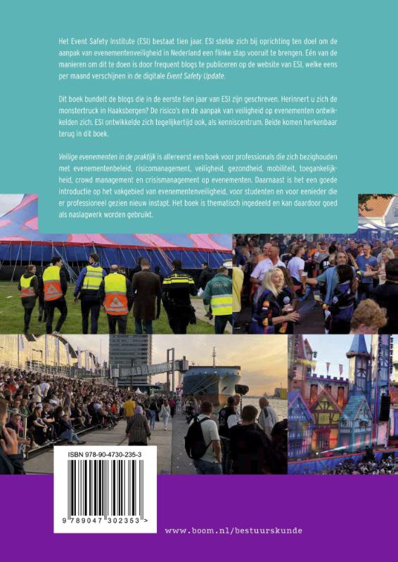 Achterkant van Veilige evenementen in de praktijk