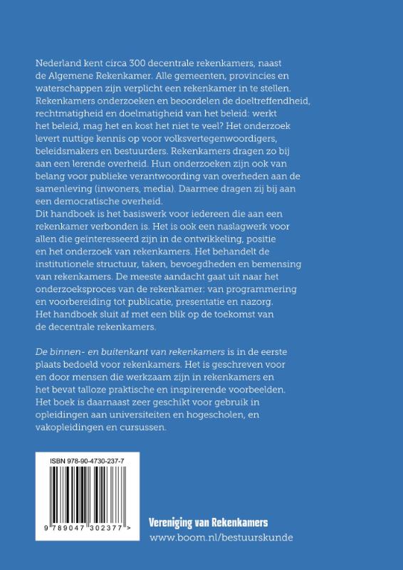 Achterkant van De binnen- en buitenkant van rekenkamers