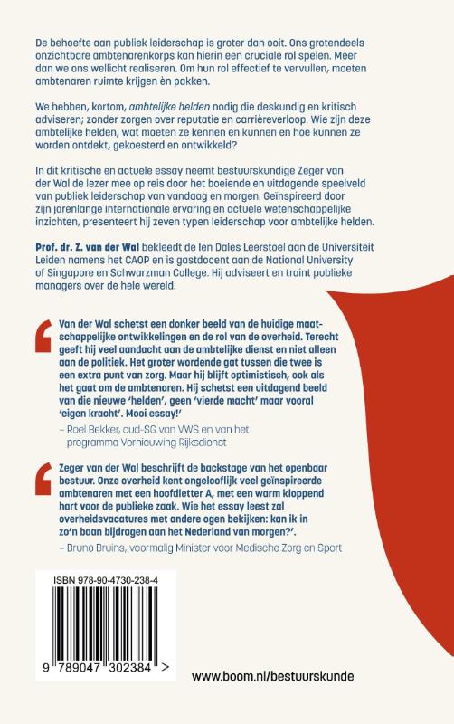 Achterkant van Ambtelijke helden gezocht