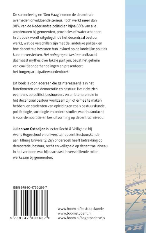 Achterkant van Het onbegrepen bestuur