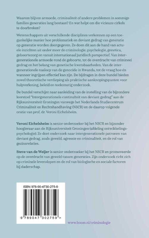 Achterkant van Over generaties