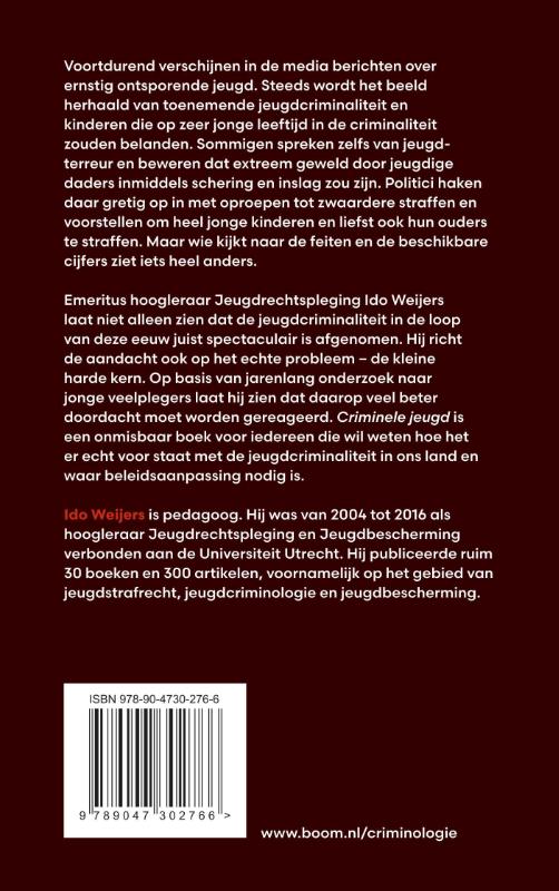 Achterkant van Criminele jeugd