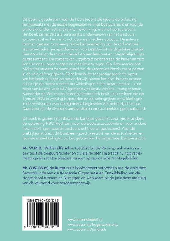 Achterkant van Bestuursrecht