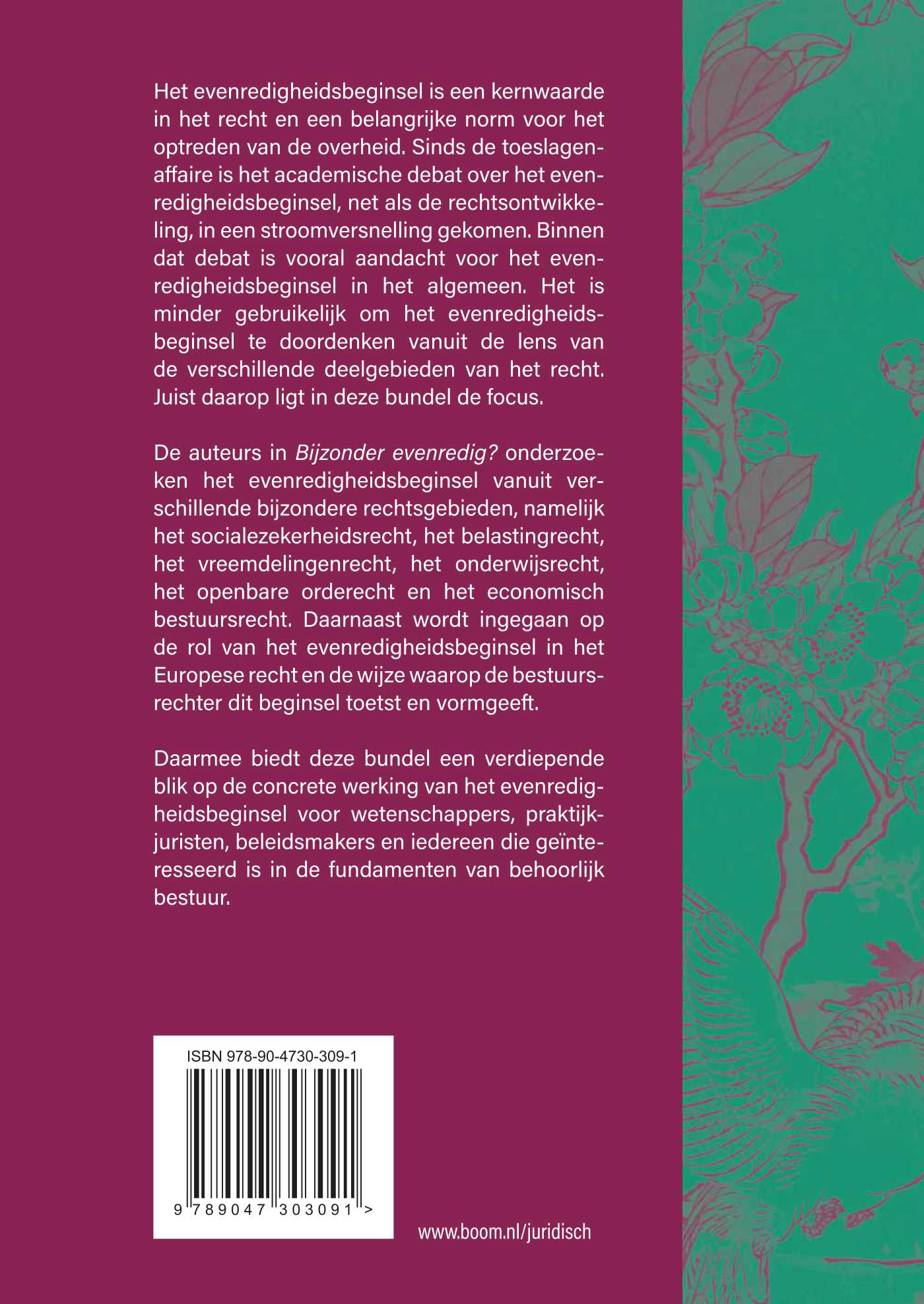Achterkant van Bijzonder evenredig?