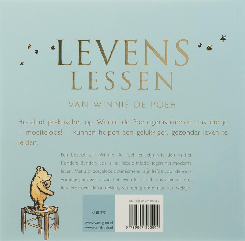 Achterkant van Levenslessen van Winnie de Poeh