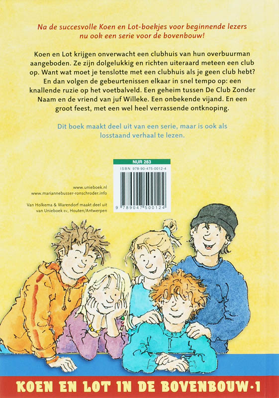 Achterkant van Een nieuwe club en een groot geheim